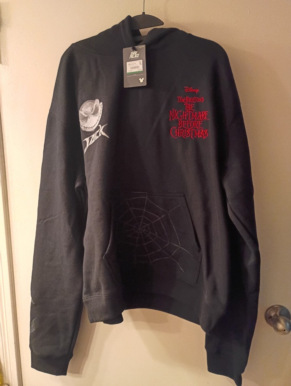 NWT Jack Skellington Hooded Sweatshirt The Nightmare Before Christmas Size XL